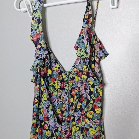 ✨3/$15 UO Kimchi Blue colorful floral romper 8 - Picture 5 of 11